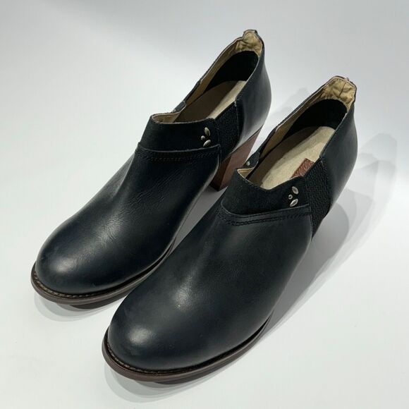 OluKai Ho Oui Women’s Ankle Booties Boots Comfort Shoes Black Leather Size 10 - Picture 7 of 15